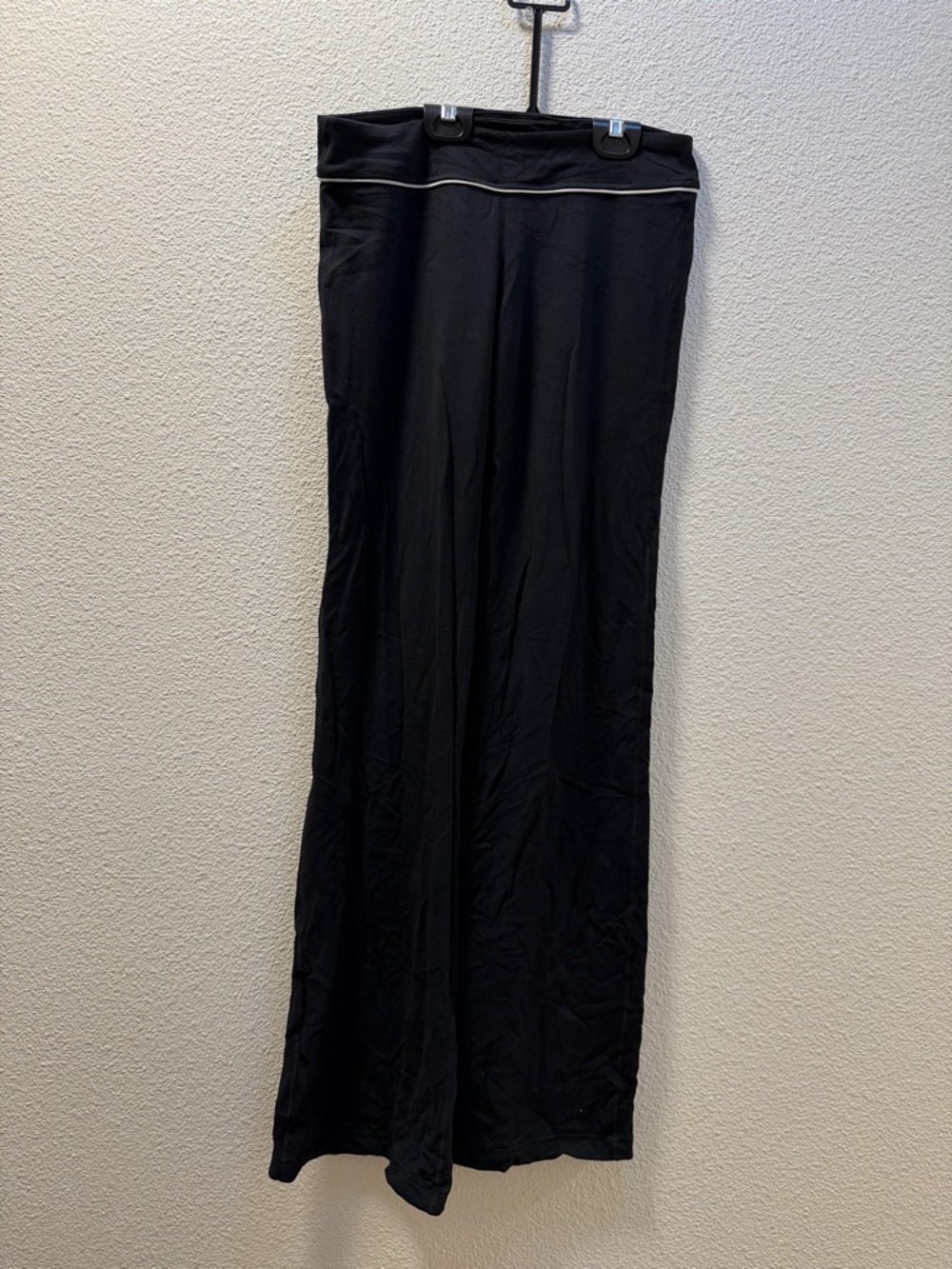 lululemon athletica Black Wide-Leg Pants with Contrast Trim